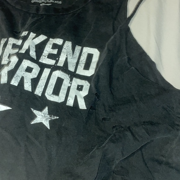 Weekend Warrior crop Top/ Sleepwear - Picture 5 of 5